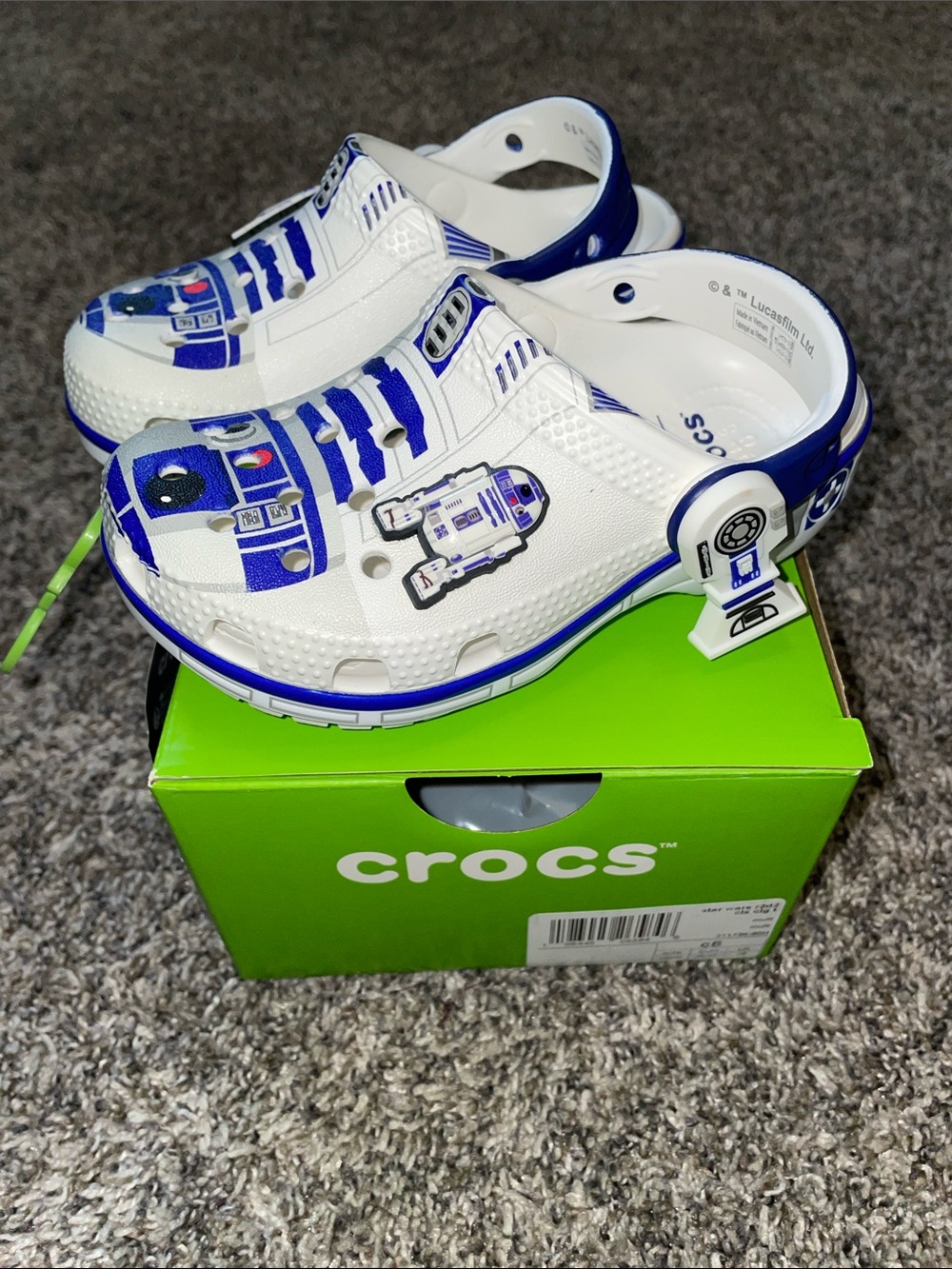 Toddler Star Wars R2-D2 Crocs NWT